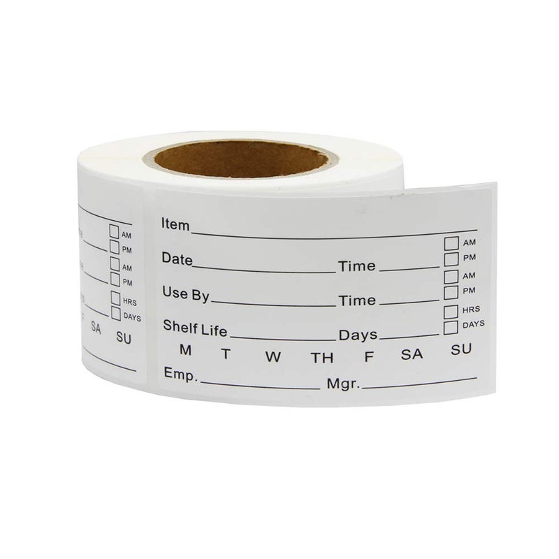 Hcode 2 x 3'' Self-Adhesive Removable Freezer Food Labels- Easy Clean Leaves No Residue- Cooler Food Storage Freezer Stickers Plastic Paper Perfect for Reusable Containers 300 Stickers (2x3 Fill in) - Image 1